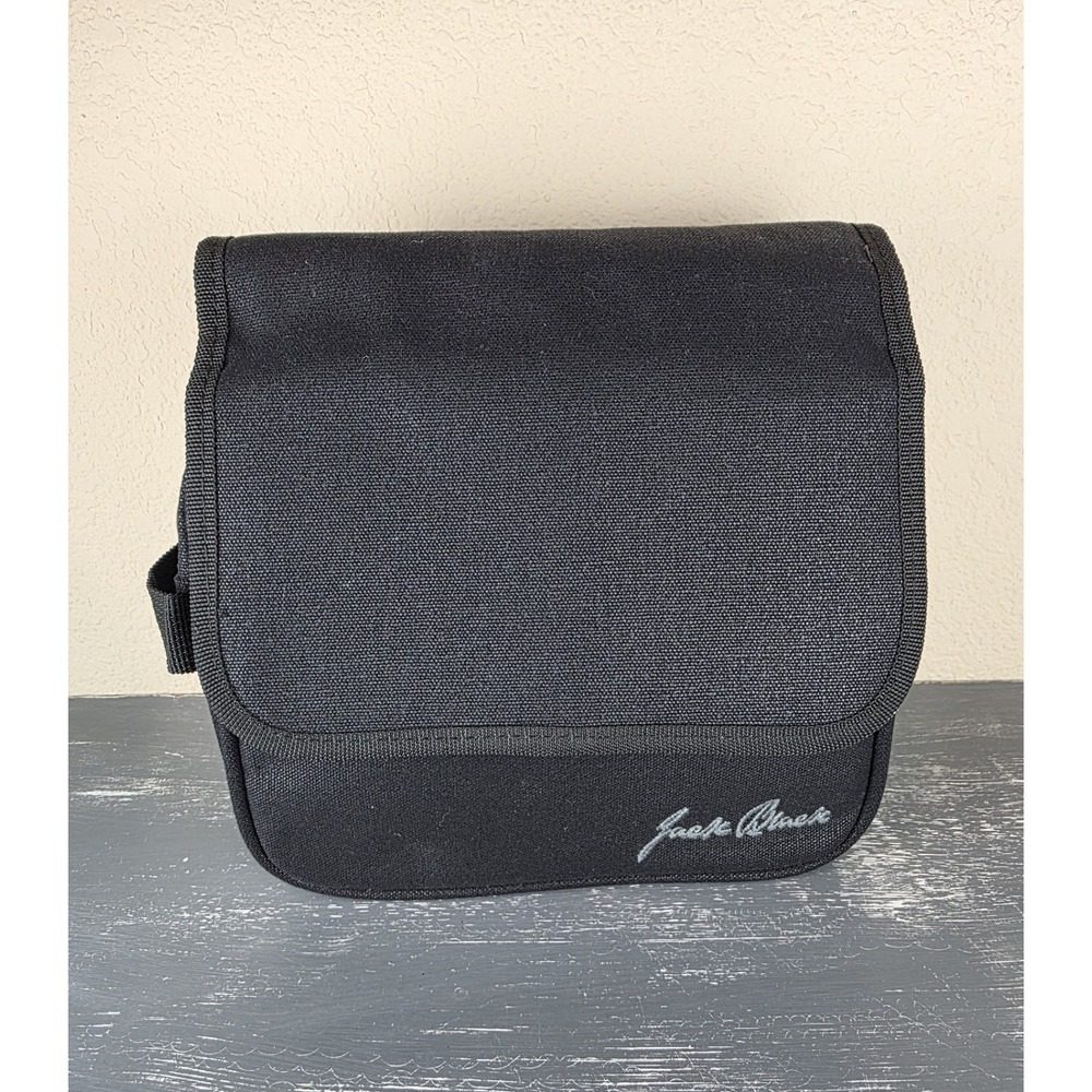 Jack Black Toiletry Black Zippered Hanging Folding Travel Bag Men's NWOT‎